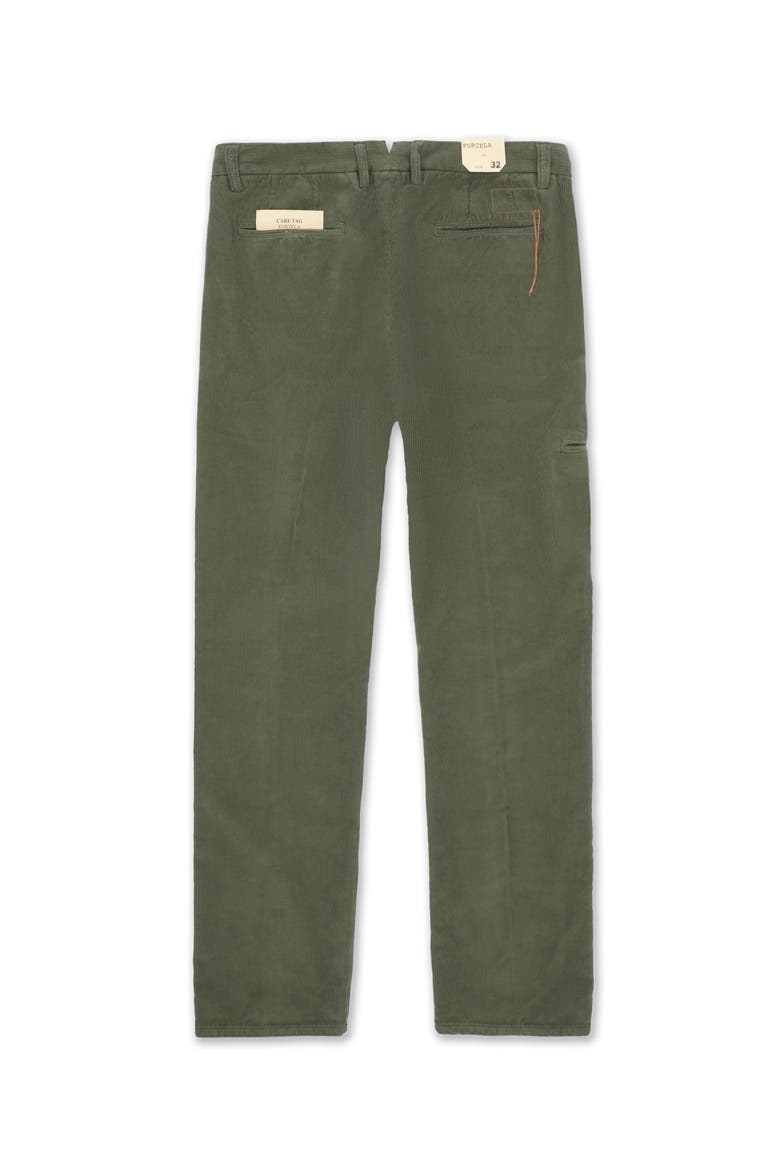 Pences Corduroy Pleated Trousers, Alternate, color, GREEN