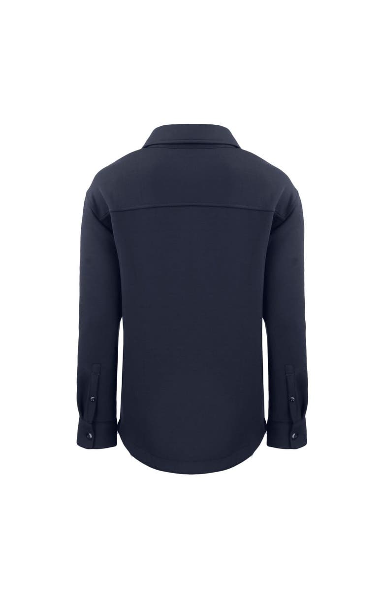 Cutter & Buck Women's Cutter & Buck Navy Gwinnett Stripers Roam Eco Knit Shirt Jacket, Alternate, color, 