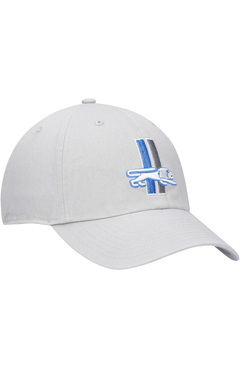 '47 Men's '47 Gray Detroit Lions Clean Up Legacy Adjustable Hat, Alternate, color, 
