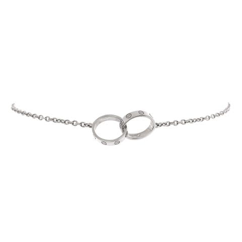 Love Interlocking Bracelet 18K White Gold