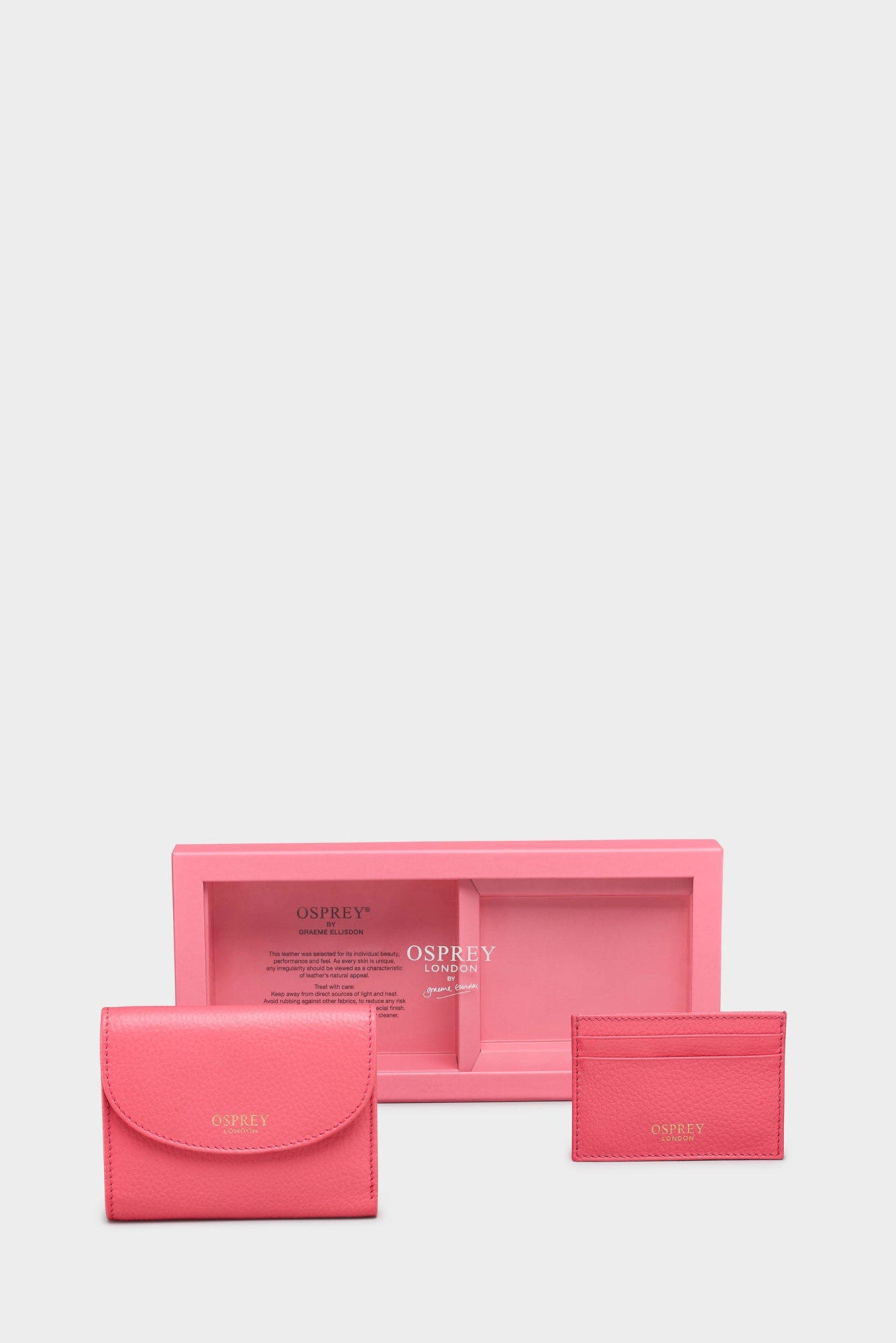 The Tilly Leather Wallet Gift Set, Alternate, color, Guava