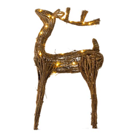 Buck Vine Light Up Deer Figurine Indoor Outdoor Holiday Decor