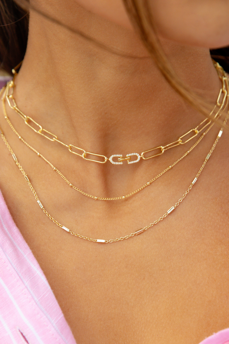 Costar Necklace Set of 2, Alternate, color, Gold