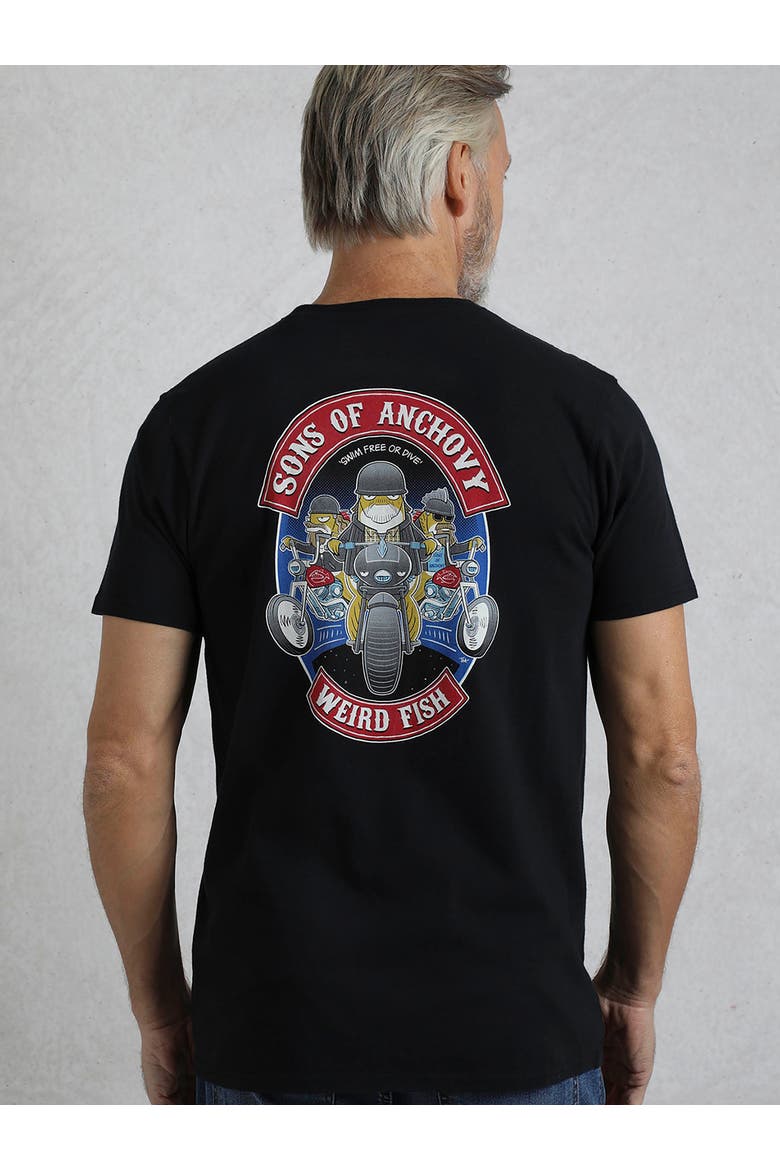 Sons Of Anchovy Artist T-Shirt, Alternate, color, Black
