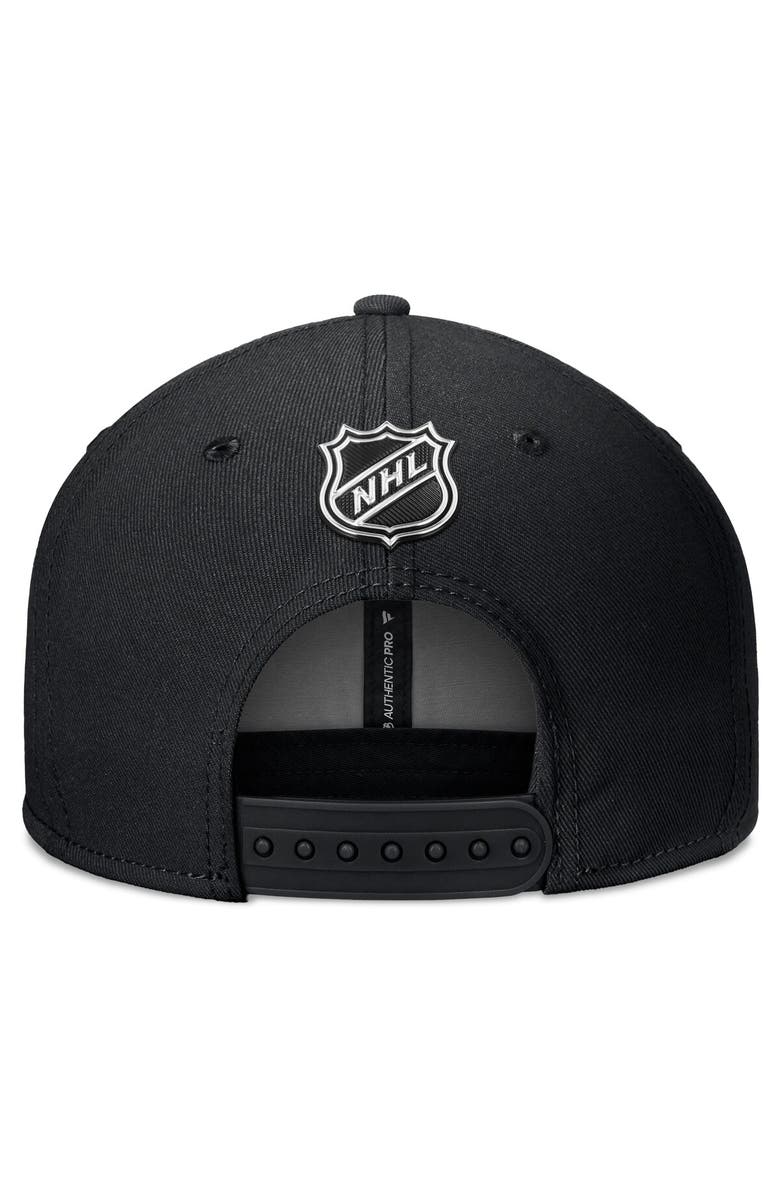 FANATICS Men's Fanatics Black Carolina Hurricanes Authentic Pro Training Camp Snapback Hat, Alternate, color, Black