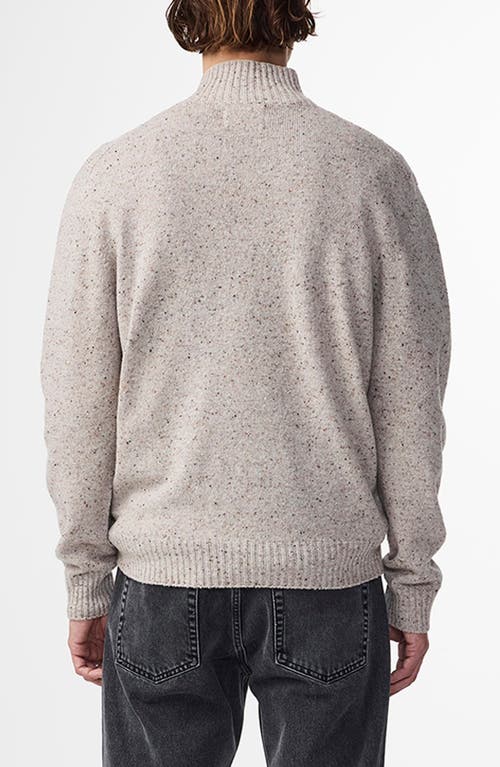 Nn07 Aksel 6697 Wool Blend Mock Neck Sweater In White