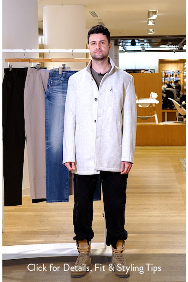 Upton Check Bib Insert Wool Blend Car Coat video