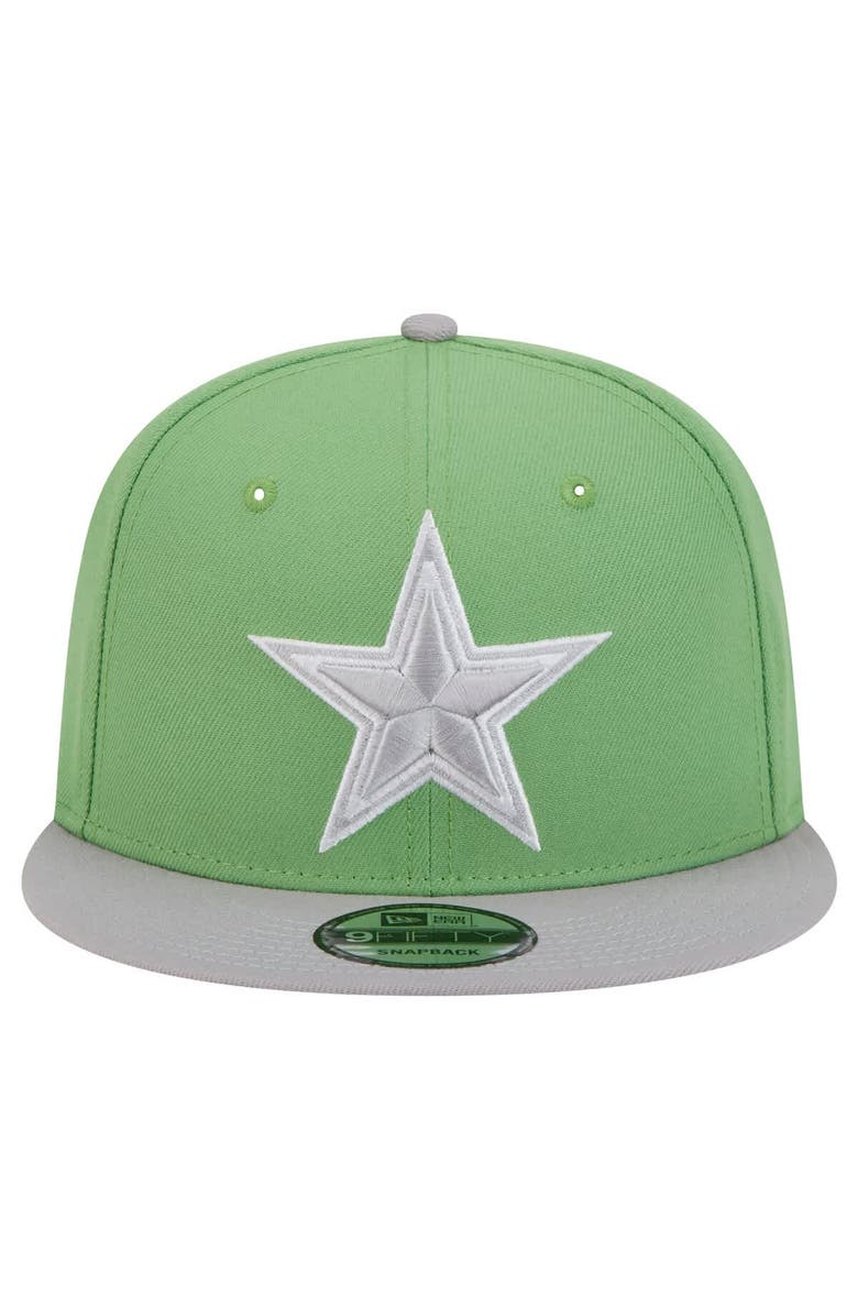 New Era Men's New Era Green Dallas Cowboys Two-Tone Color Pack 9FIFTY Snapback Hat, Alternate, color, Green