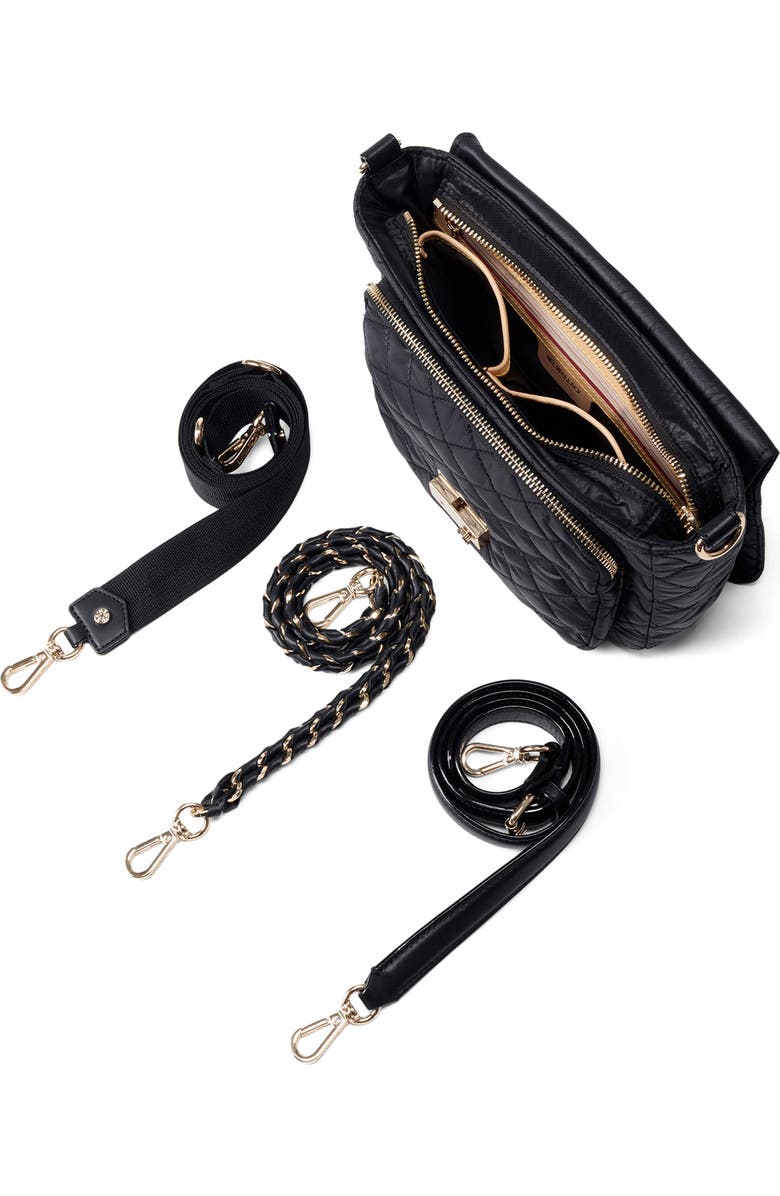 MZ Wallace Medium Crosby Lock Quilted Nylon Crossbody Bag, Alternate, color,