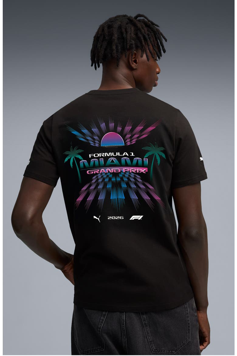 Formula 1® Miami Graphic T-Shirt, Alternate, color, PUMA BLACK