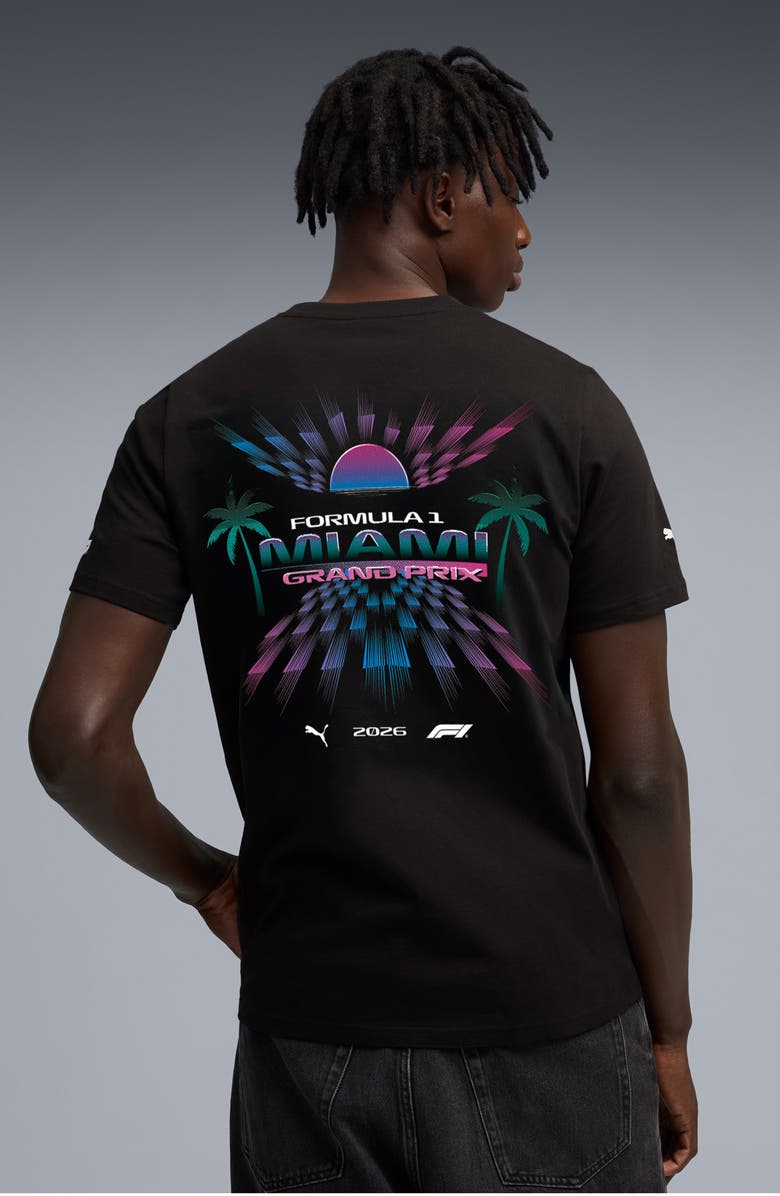 PUMA Formula 1<sup>®</sup> Miami Graphic T-Shirt, Alternate, color, Puma Black