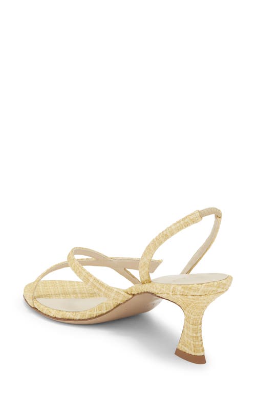 Alexandre Birman Tita Bell 85 Raffia Slingback Sandal In Gold