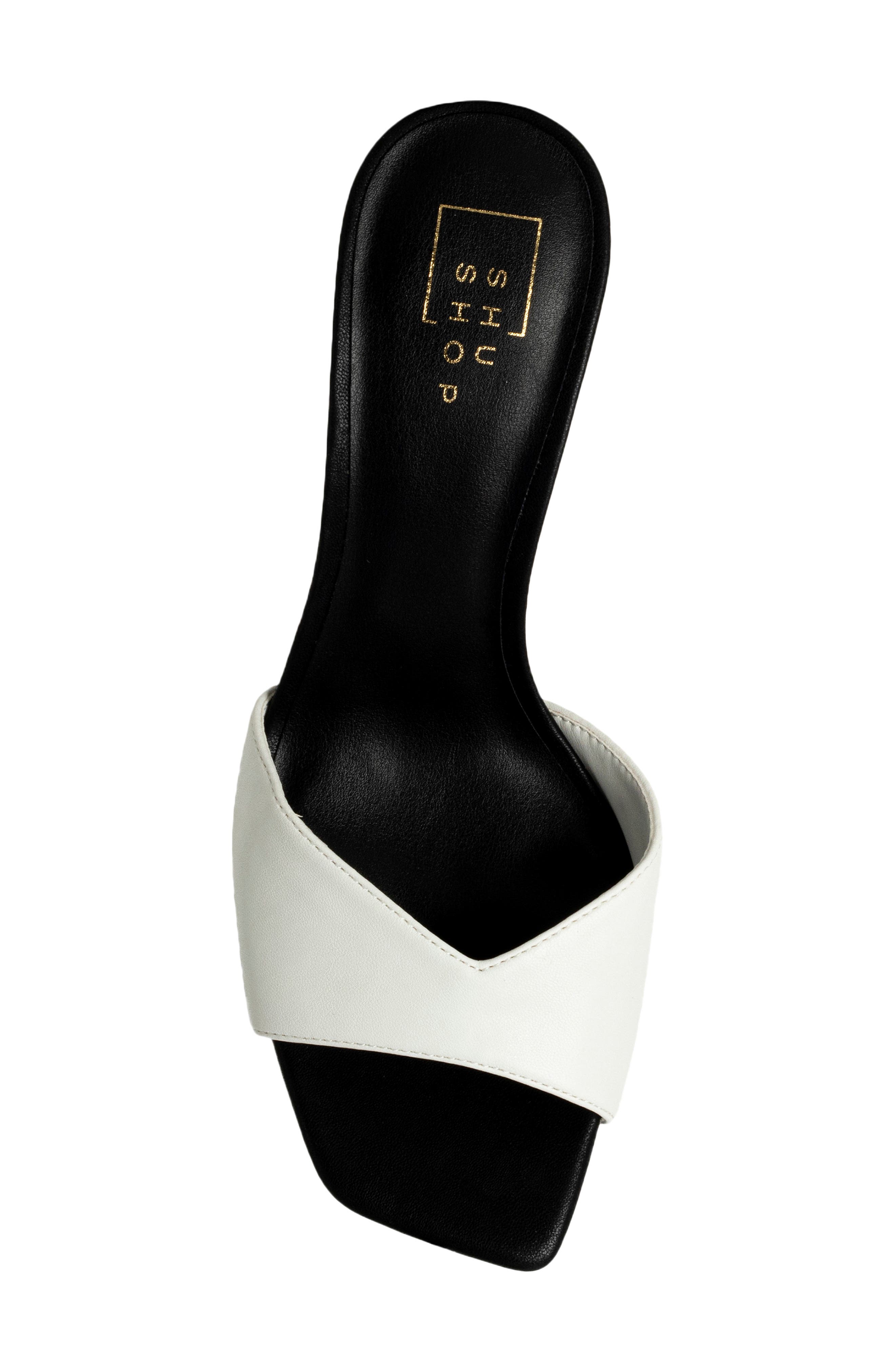 SHUSHOP Holiday Mule, Alternate, color, Black And White