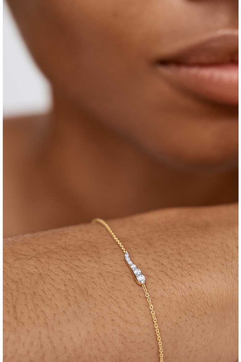 Riva Pavé Lab Grown Diamond Bracelet, Alternate, color, 18CT GOLD VERMEIL