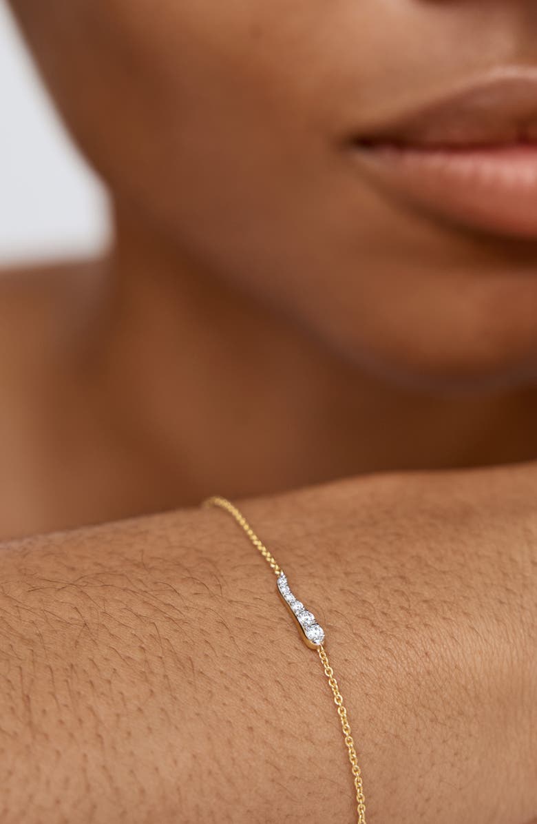 Monica Vinader Riva Pavé Lab Grown Diamond Bracelet, Alternate, color, 18Ct Gold Vermeil