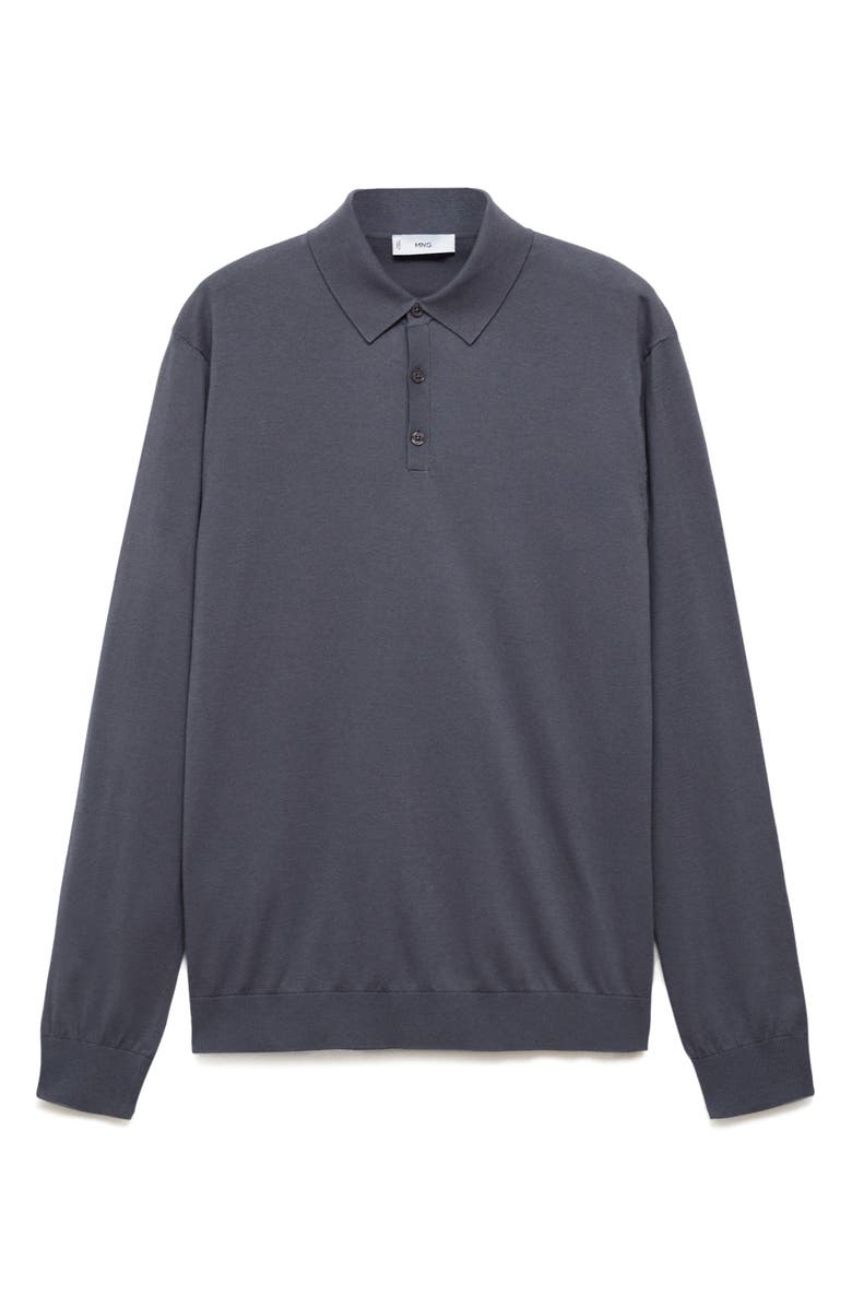 MANGO Cotton Polo Top, Alternate, color,