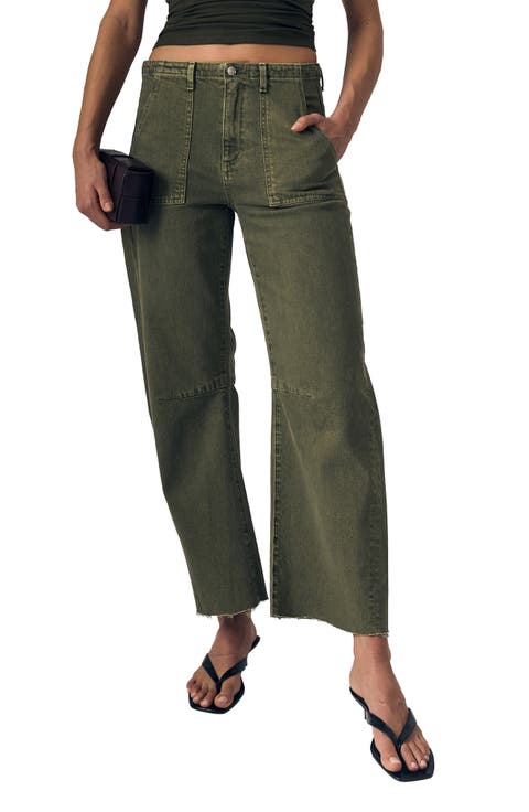 Utility Barrel Leg Jeans