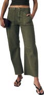 LE JEAN Utility Barrel Leg Jeans