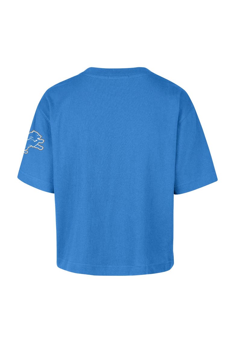 Women's '47 Blue Detroit Lions Call Out Reed City T-Shirt, Alternate, color, Blue