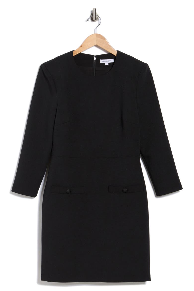 Channing Sheath Dress, Alternate, color, BLACK