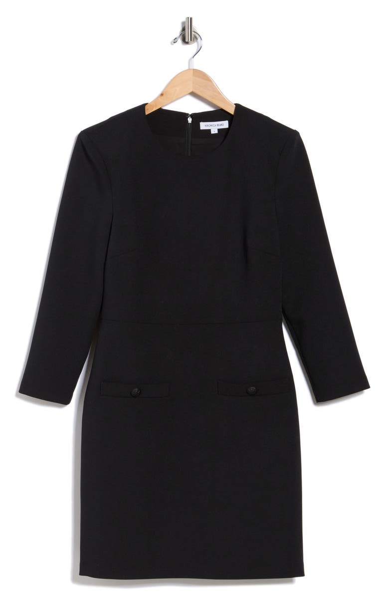 Veronica Beard Channing Sheath Dress, Main, color, Black