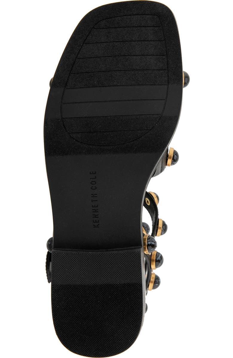 Kenneth Cole Ruby Stones Ankle Strap Sandal, Alternate, color, Black