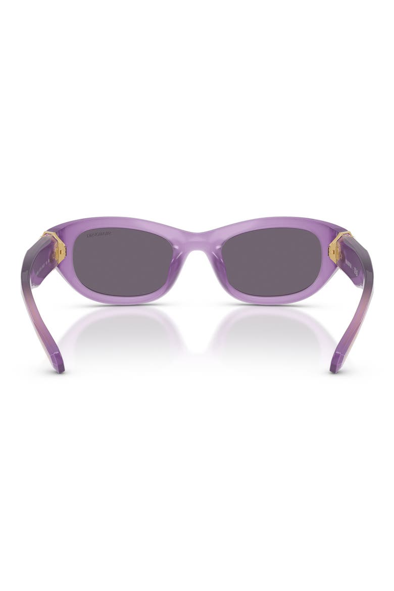 50mm Small Pillow Sunglasses, Alternate, color, MILKY LILAC / VIOLET