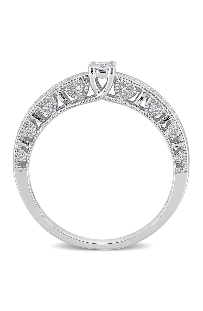 Julianna B. 1/10 CTW Diamond Vintage Ring, Alternate, color, Sterling Silver