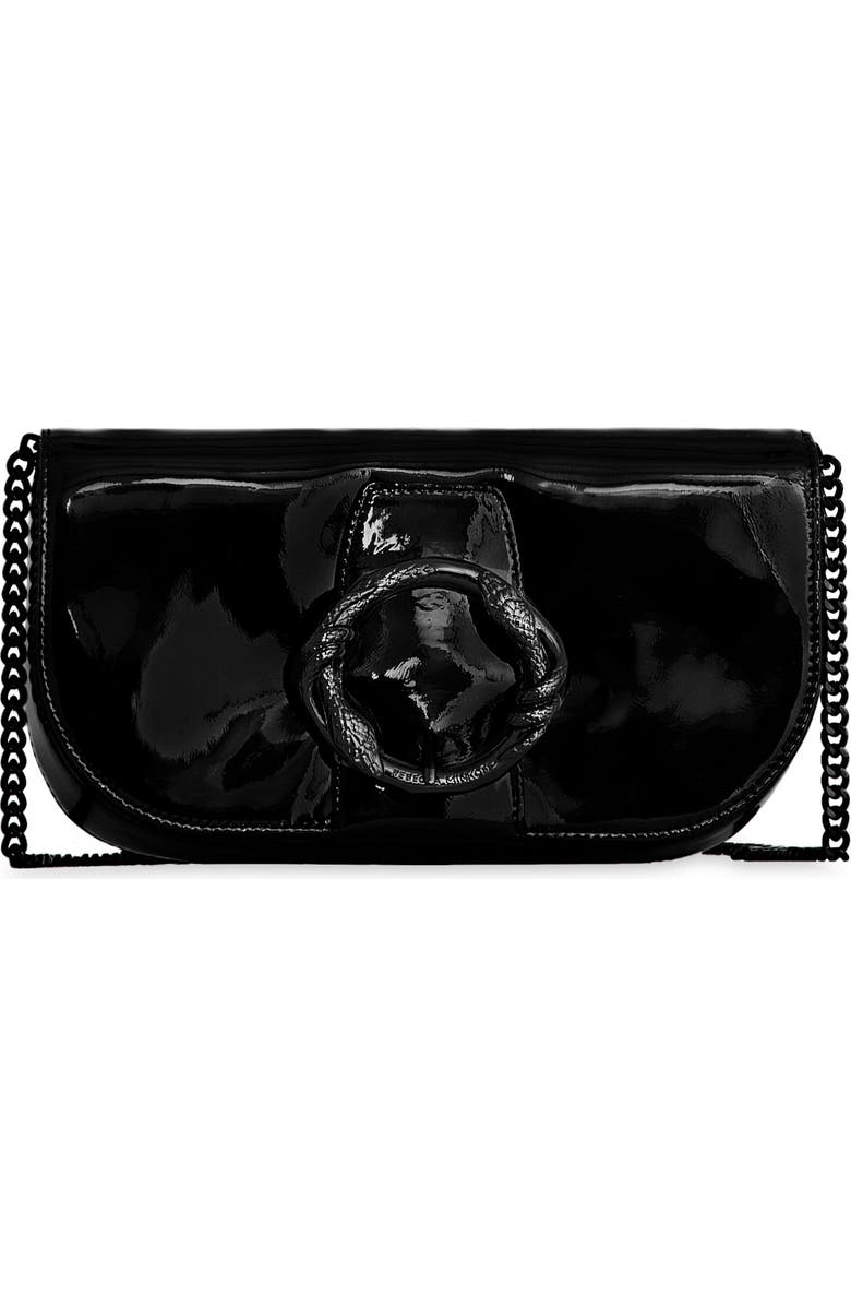 Rebecca Minkoff Snake Ring Crossbody Bag, Main, color, Black