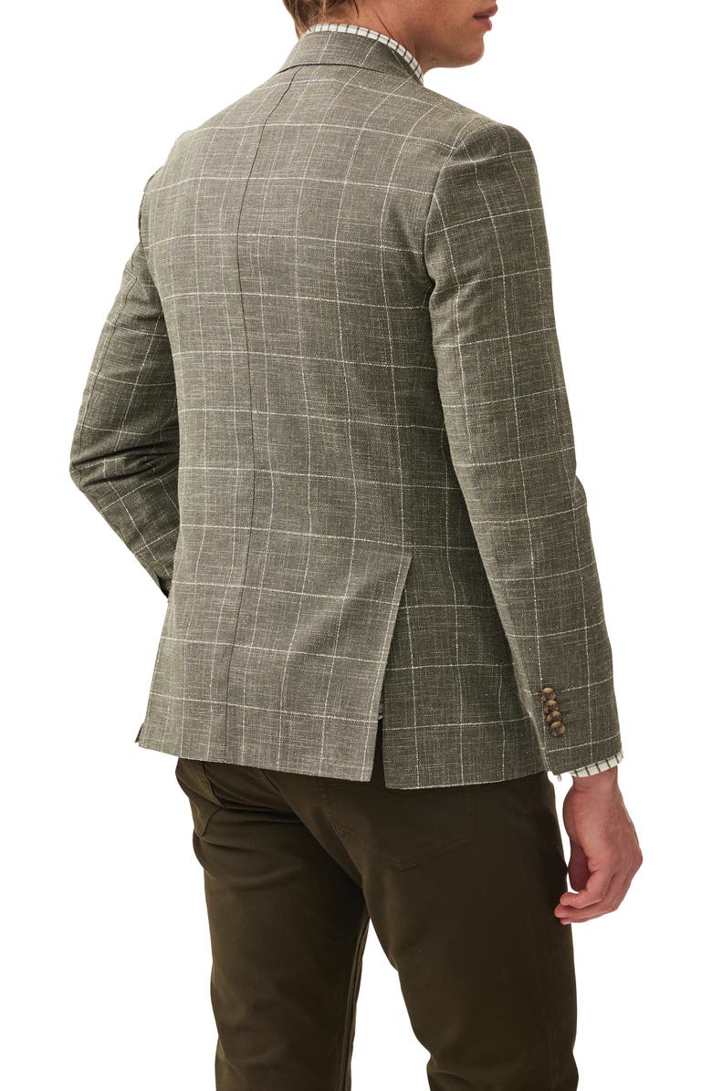Rodd & Gunn Karaka Point Windowpane Check Wool Blend Sport Coat, Alternate, color,