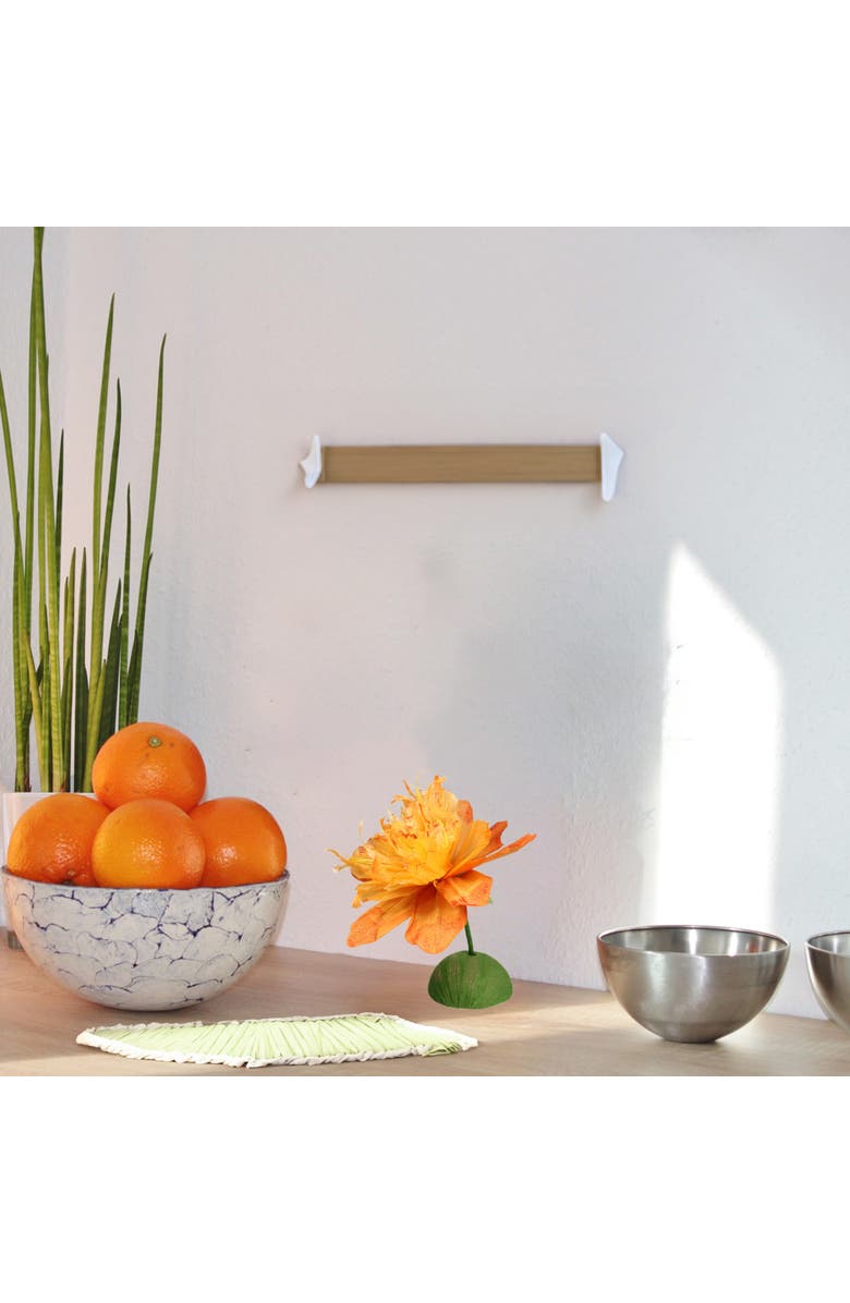 Northlight 26" Orange and Green Spring Floral Artificial Craft Stem, Alternate, color, Orange