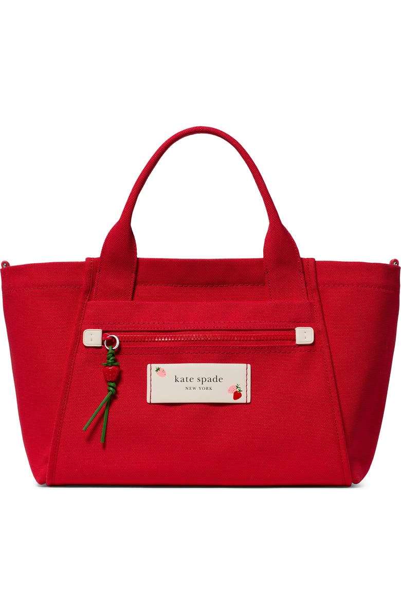 Kate Spade New York dash canvas tote, Main, color, Ruby Red