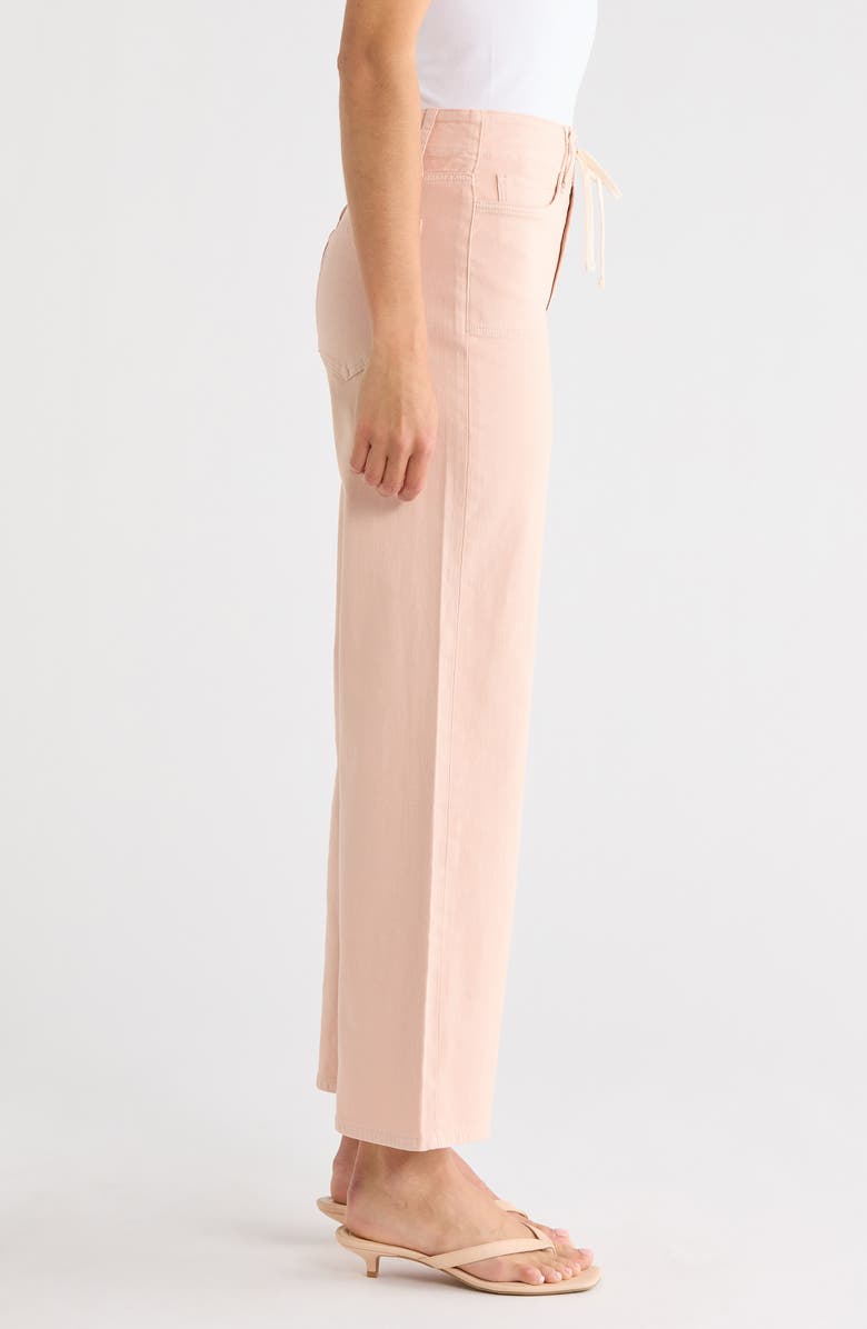 PAIGE Ari Drawstring High Waist Wide Leg Pants, Alternate, color, Vintage Peach