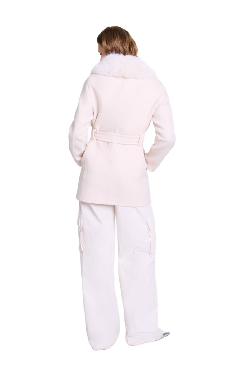 maje Belted short coat, Alternate, color,