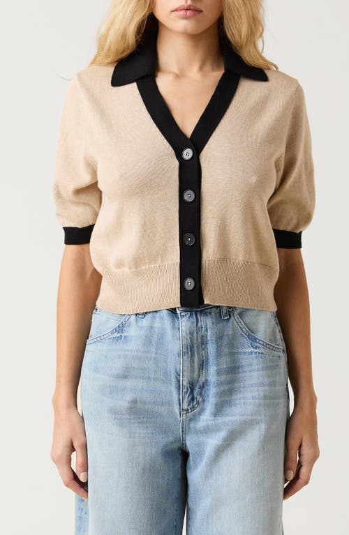 Le Jean Cotton & Cashmere Cardigan In Neutral