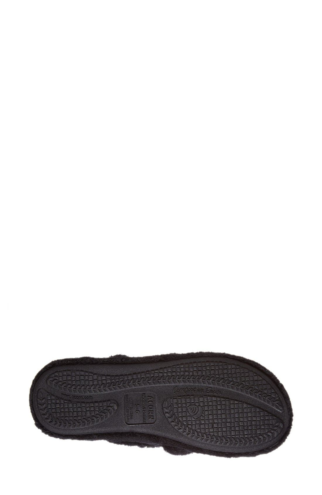 Waffle Spa Slipper (Nordstrom Exclusive), Alternate, color, BLACK