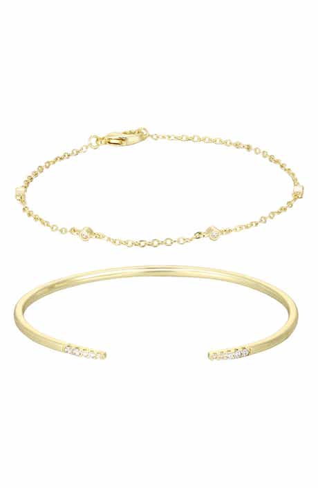 Adornia Set of 2 14k Gold Plate Bangles