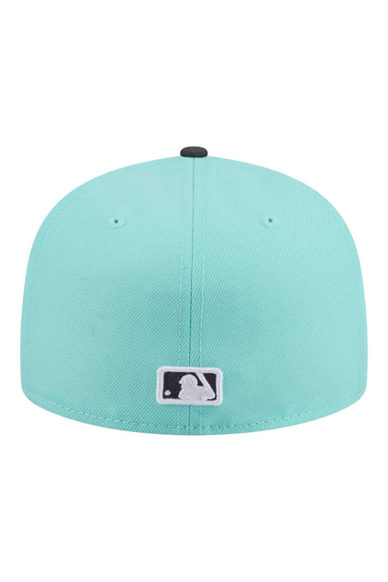 Men's New Era Turquoise/Charcoal San Diego Padres Two-Tone Color Pack 59FIFTY Fitted Hat, Alternate, color, Turquoise