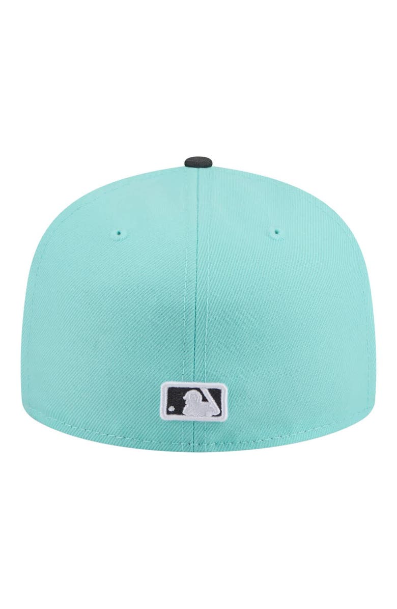 New Era Men's New Era Turquoise/Charcoal San Diego Padres Two-Tone Color Pack 59FIFTY Fitted Hat, Alternate, color, Turquoise