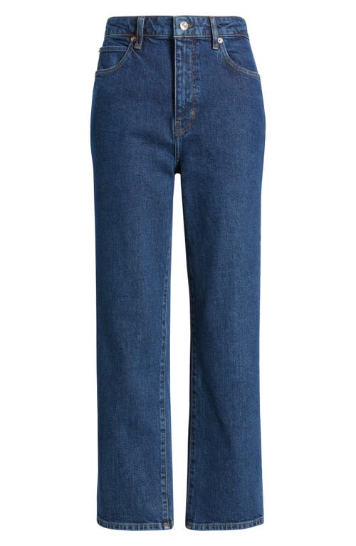 Frame Womens The Ruler Crop Five-pockets Straight-leg High-rise Stretch-denim Jeans Written
