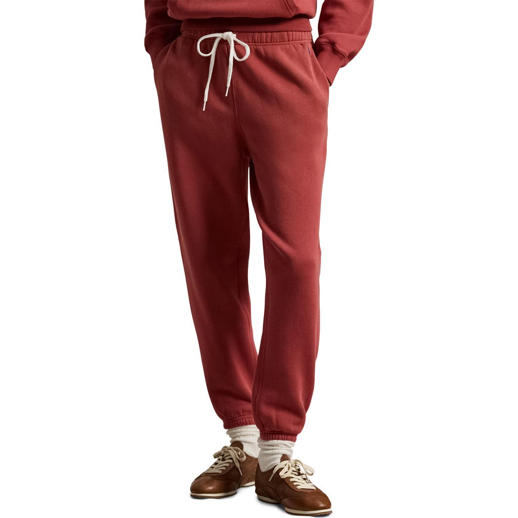 Polo Ralph Lauren Cotton Blend Fleece Sweatpants In Brown