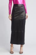 NIKKI LUND Iggy Metallic Maxi Skirt