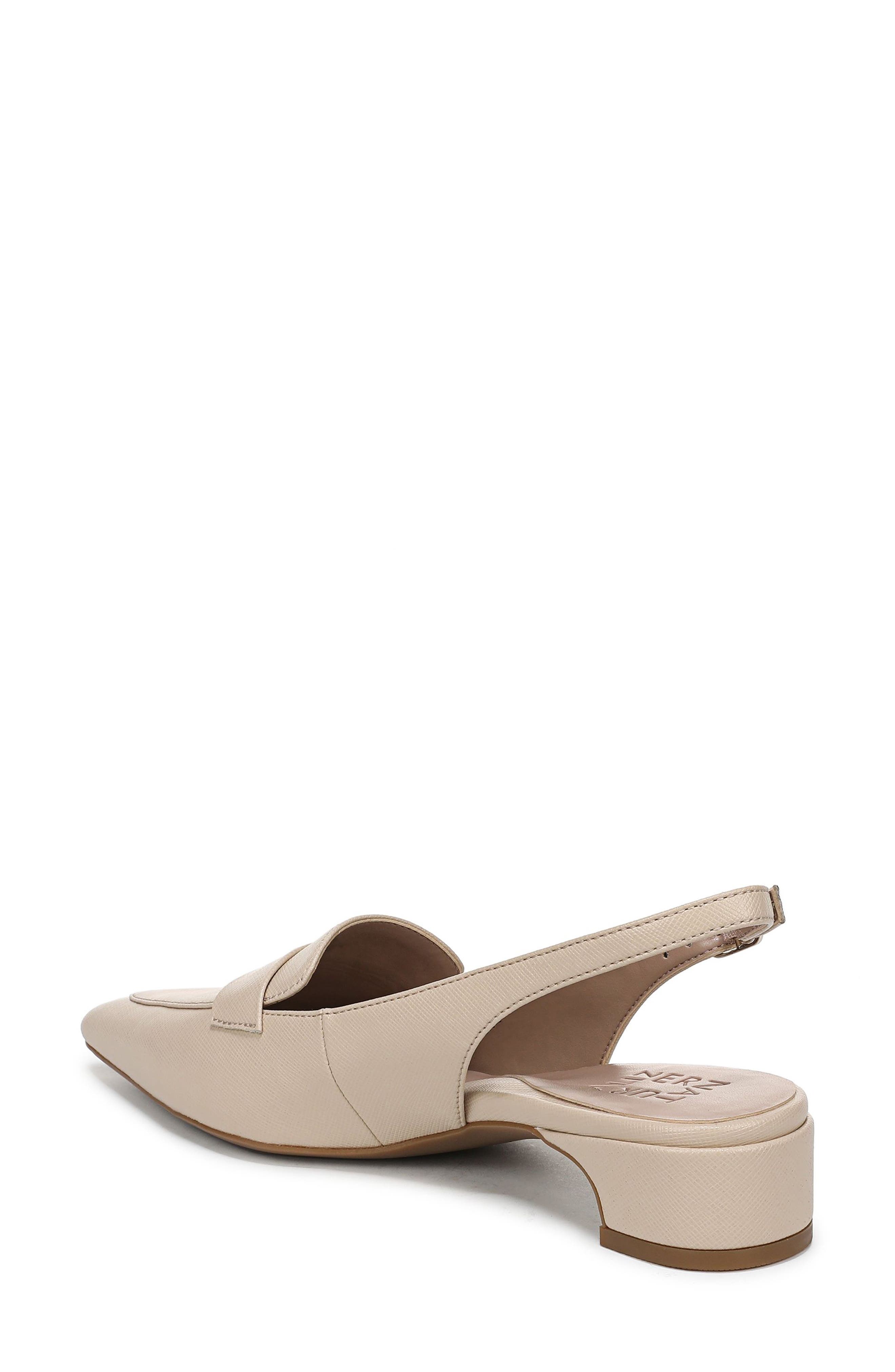 Sloane Pointed Toe Slingback Pump, Alternate, color, AUTUMN BEIGE FAUX LEATHER