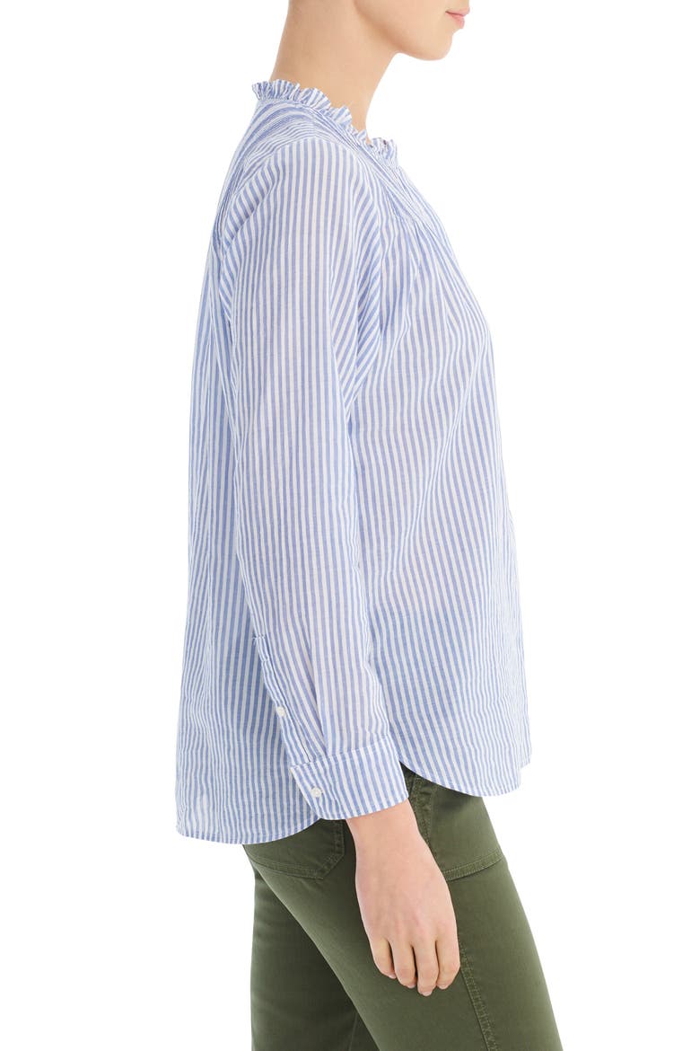 Classic Stripe Popover Shirt, Alternate, color, MISSY STRIPE SAPPHIRE