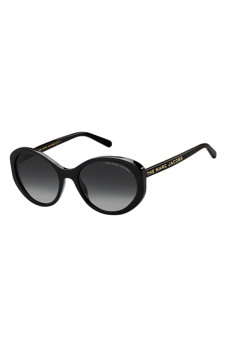 Marc Jacobs 56mm Gradient Round Sunglasses, Alternate, color, 