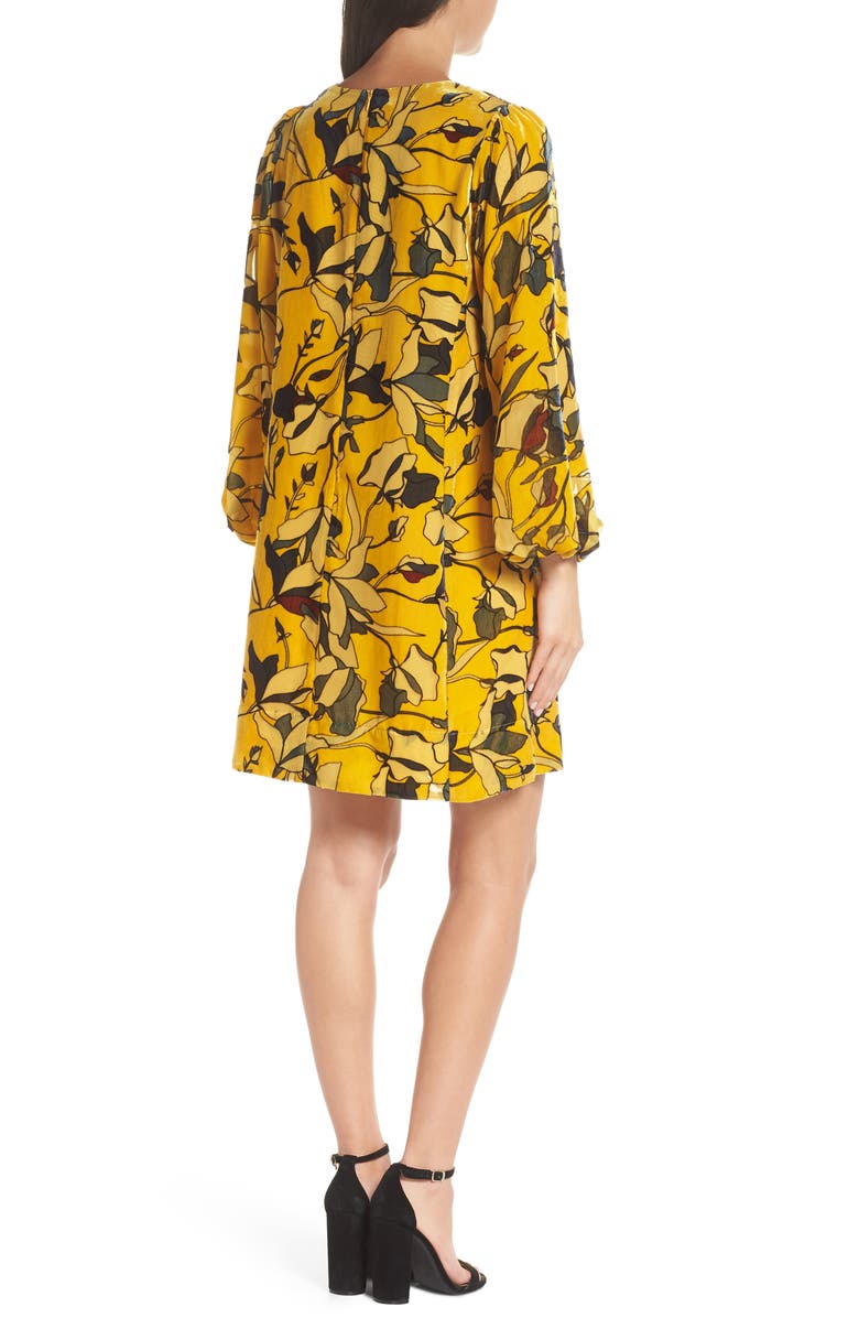 French Connection Aventine Velvet Tunic Dress, Alternate, color,