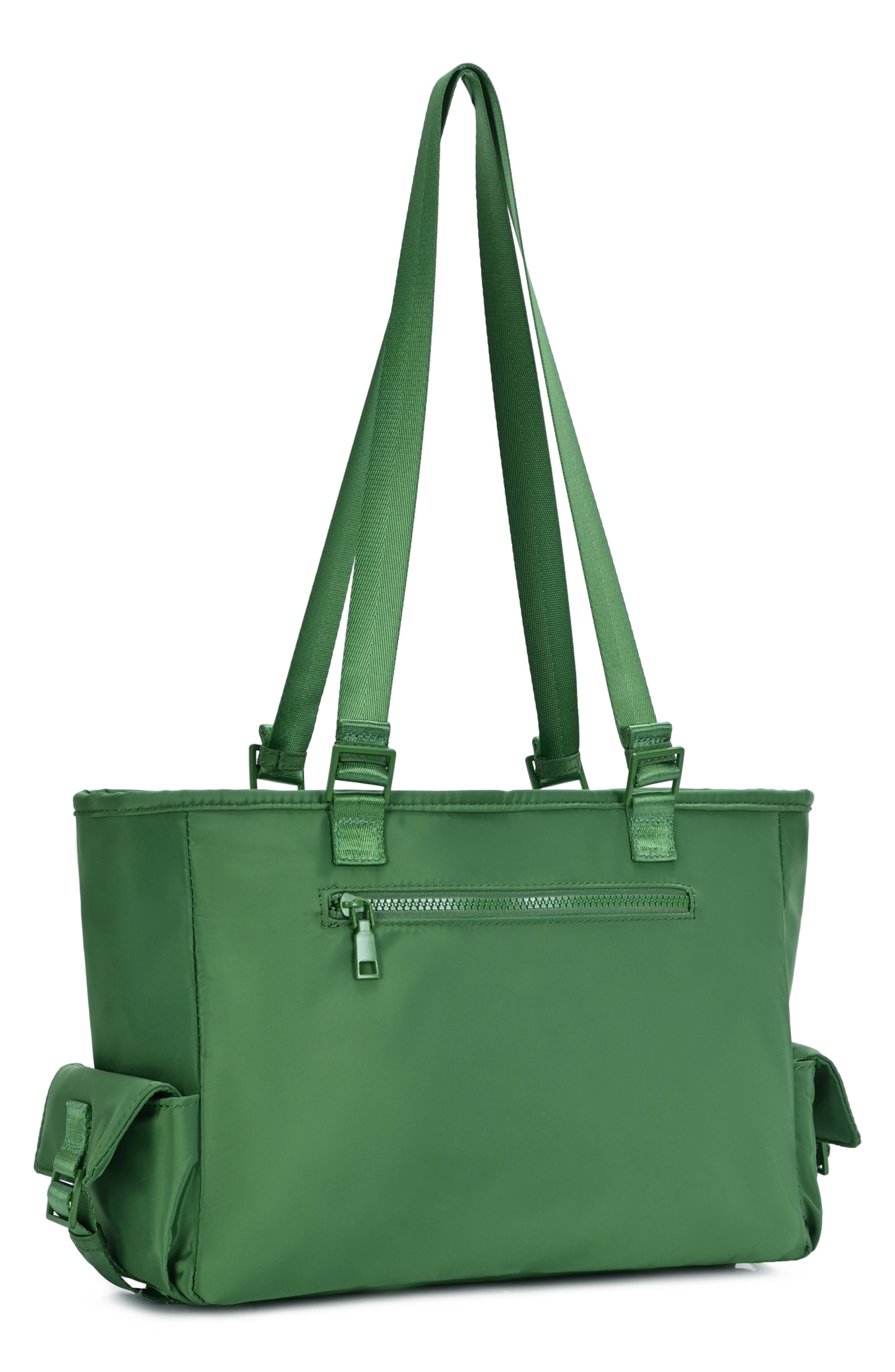 Multi Pocket Tote with Crossbody Strap, Alternate, color, GREEN