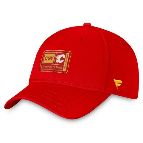 Men's Fanatics Branded  Red Calgary Flames Authentic Pro Training Camp Flex Hat