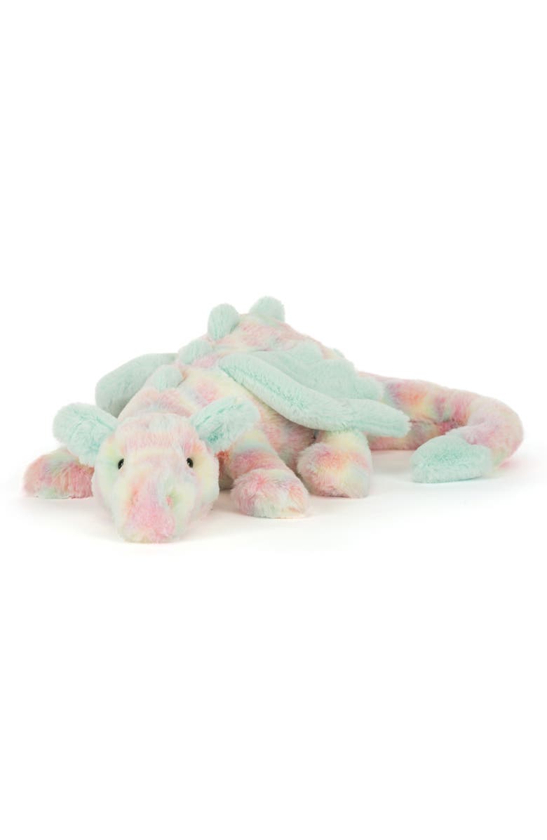 Jellycat Lazulia Dragon Plushie, Main, color, Pink Multi