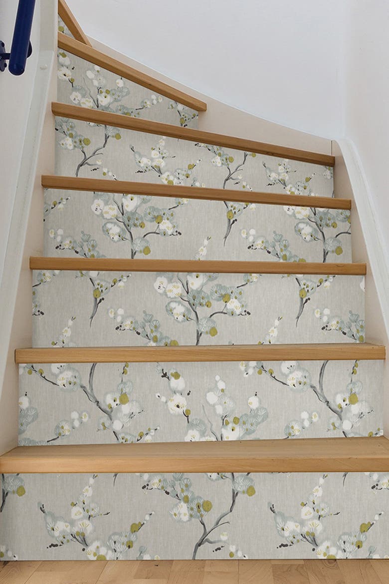 Mirei Peel and Stick Wallpaper, Alternate, color, GREY